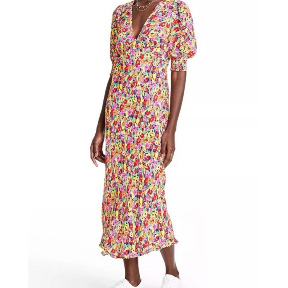 RIXO x Target Multicolor Floral Puff Sleeve Dress